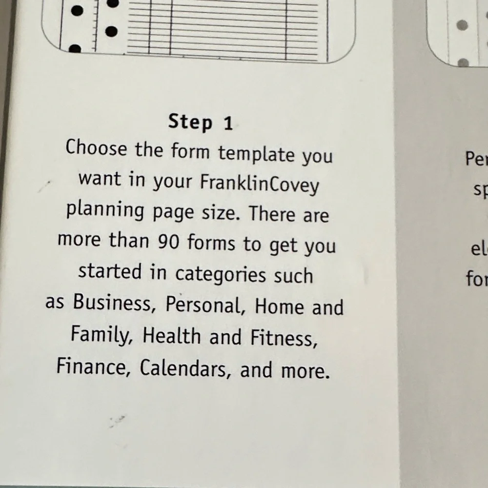 Franklin Covey Forms Wizard v.4